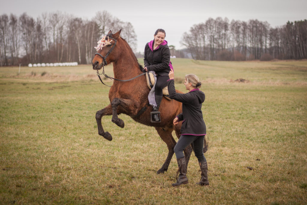 Luise steigt mit Gavilan